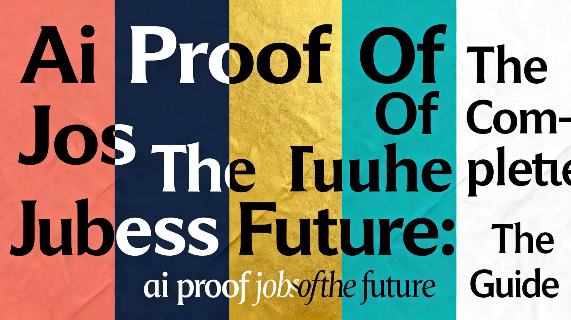Ai Proof Jobs Of The Future: The Complete Guide