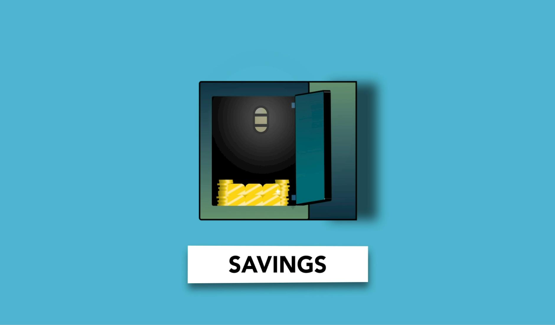 Cutout paper illustration of a coin jar representing automatic savings
