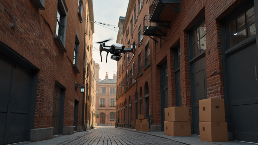 Autonomous Drone navigating urban environment using onboard sensors and AI for package delivery