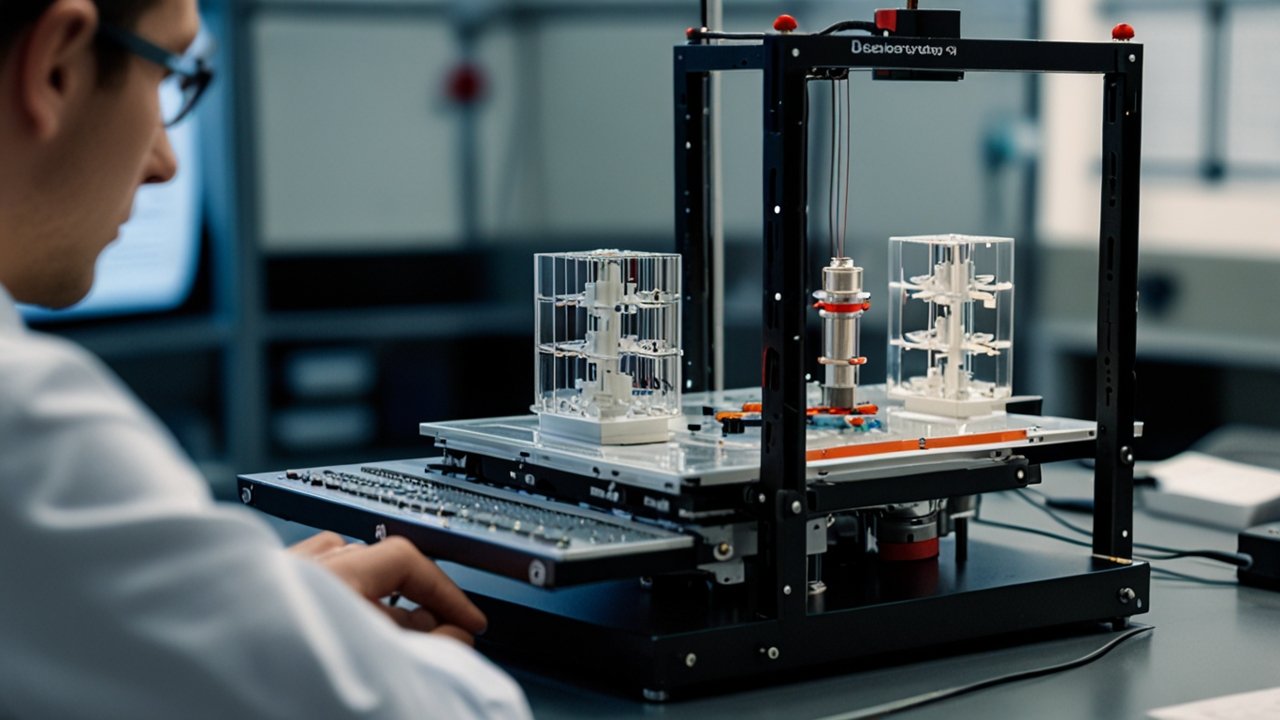 Programmable Matter object transforming shape based on user input through microscale actuator technology