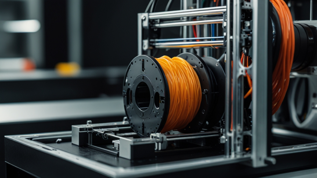 3D Printing machine building physical object layer by layer according to digital design