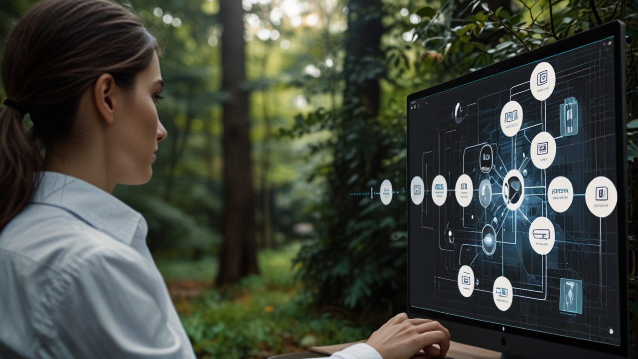 AI Agent system demonstrating autonomous task completion with independent decision-making and problem-solving capabilities