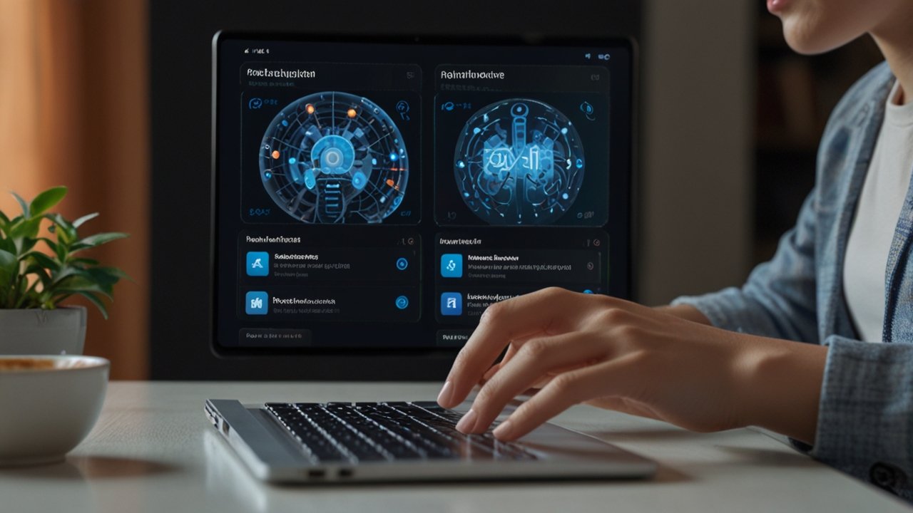 AI Assistant responding to natural language requests through conversational interface with personalized responses based on user preferences
