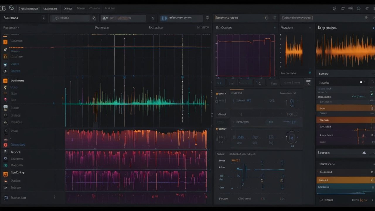 AI music generator interface displaying algorithmic composition tools with instrument selection and style controls