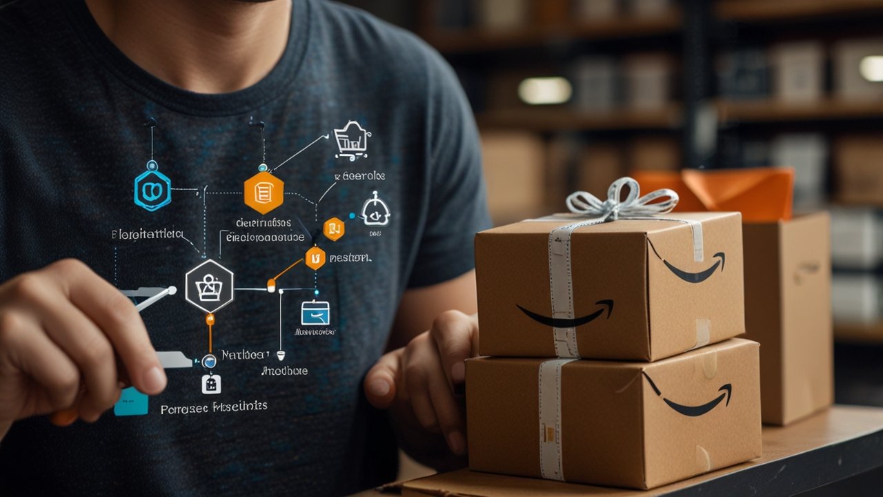 Amazon e-commerce platform displaying personalized product recommendations with integrated marketplace connecting buyers with multiple sellers