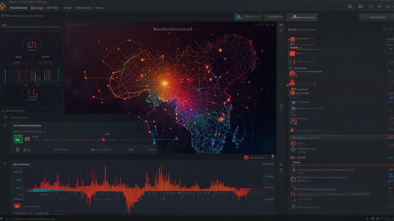 Behavioral Biometrics Patterns displayed on screen showing unique user movement signatures with pattern recognition visualizations