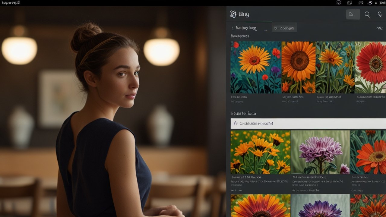 Bing AI Image Generator creating diverse visual content from text prompts with multiple artistic style options
