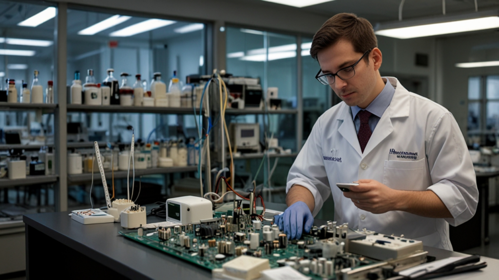 Biodegradable Electronics circuit decomposing harmlessly into organic components over time