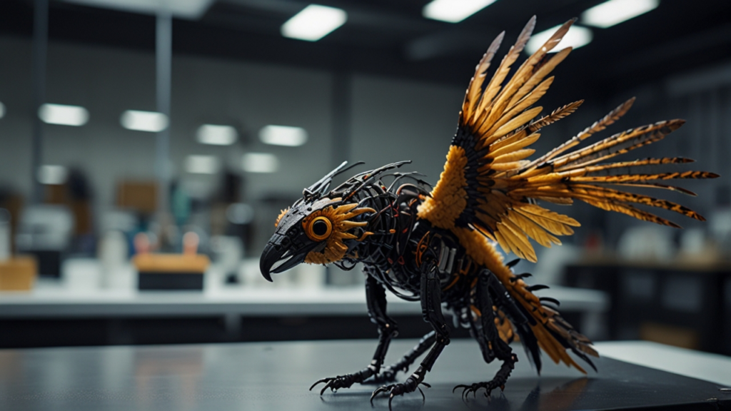 Biomimetic Robot demonstrating natural movement patterns inspired by biological organisms