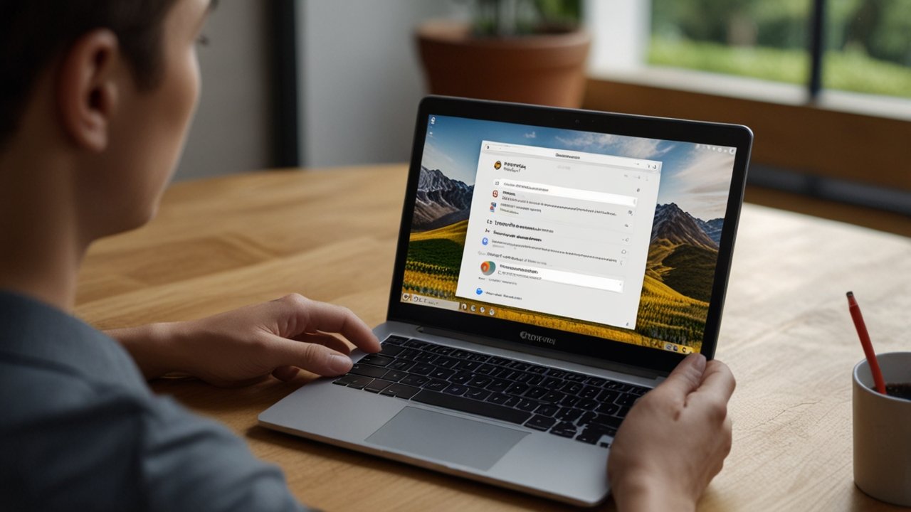 Chromebook displaying cloud-based applications with seamless Google ecosystem integration and minimal local storage requirements
