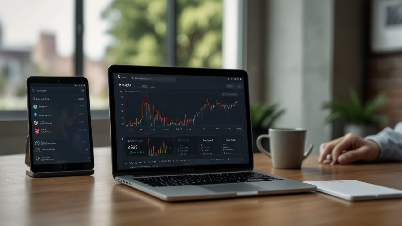 Coinbase platform displaying cryptocurrency trading interface with security features and educational resources for users