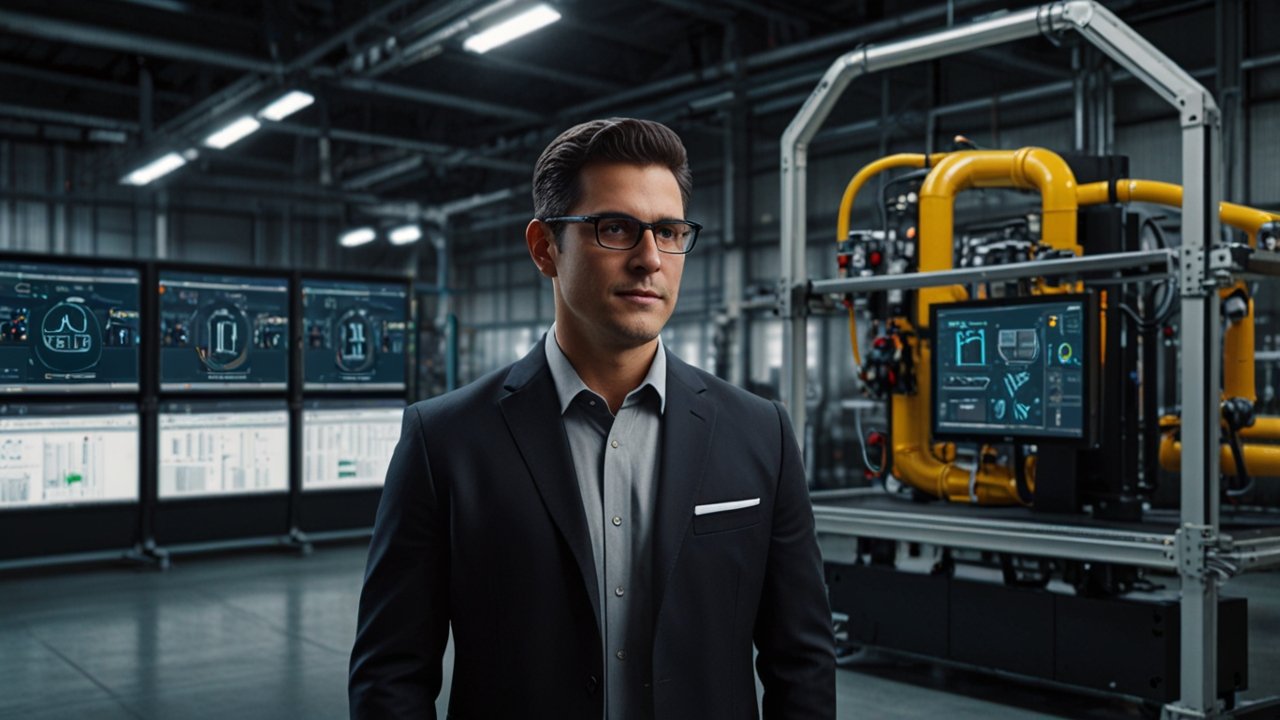 Digital Twin showing virtual replica of physical system with real-time data synchronization and predictive analysis capabilities