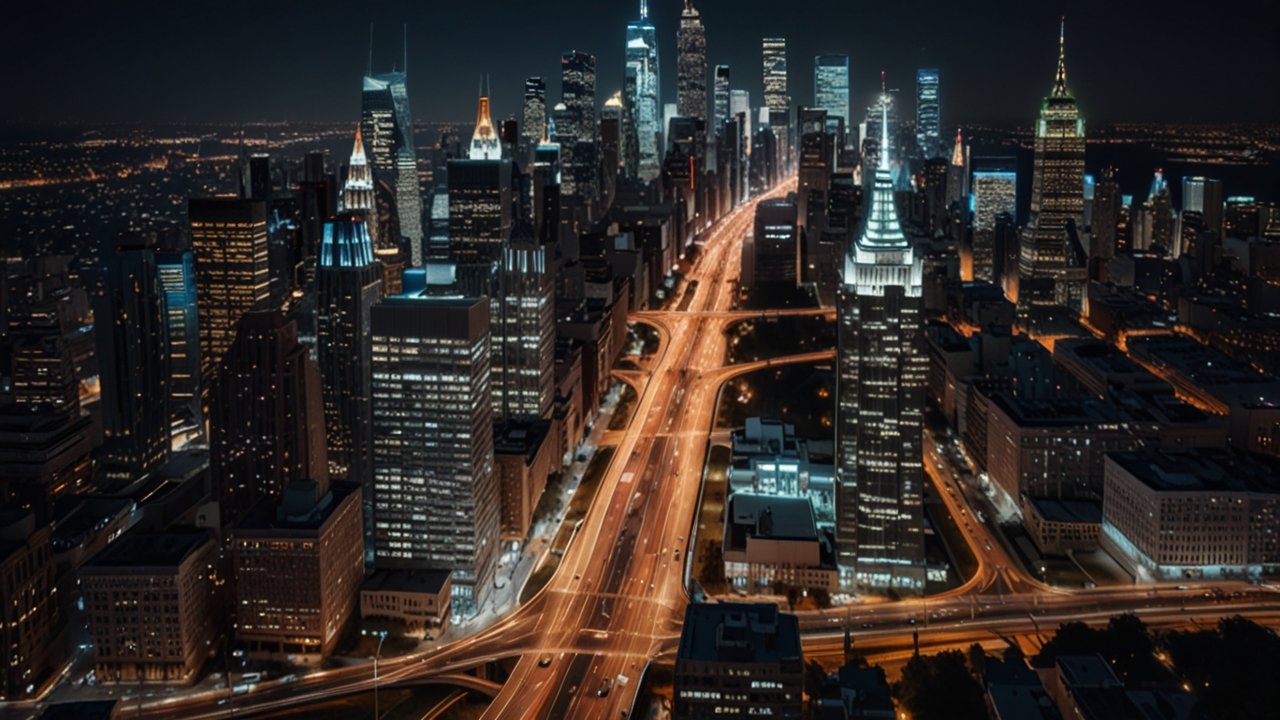 Digital Twins City showing comprehensive virtual replica of urban environment with real-time data synchronization