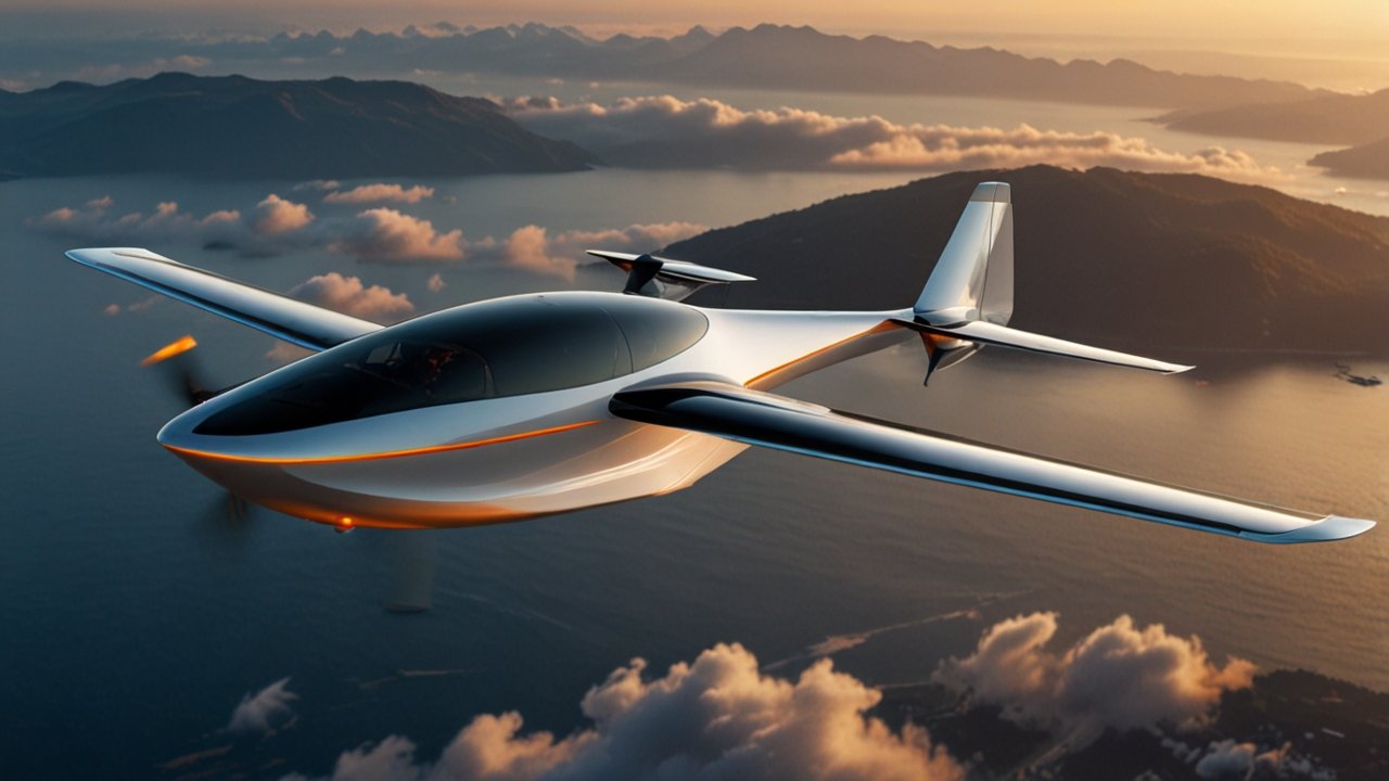 Electric Aviation aircraft showcasing multiple propulsion motors powered by advanced battery systems for zero-emission flight