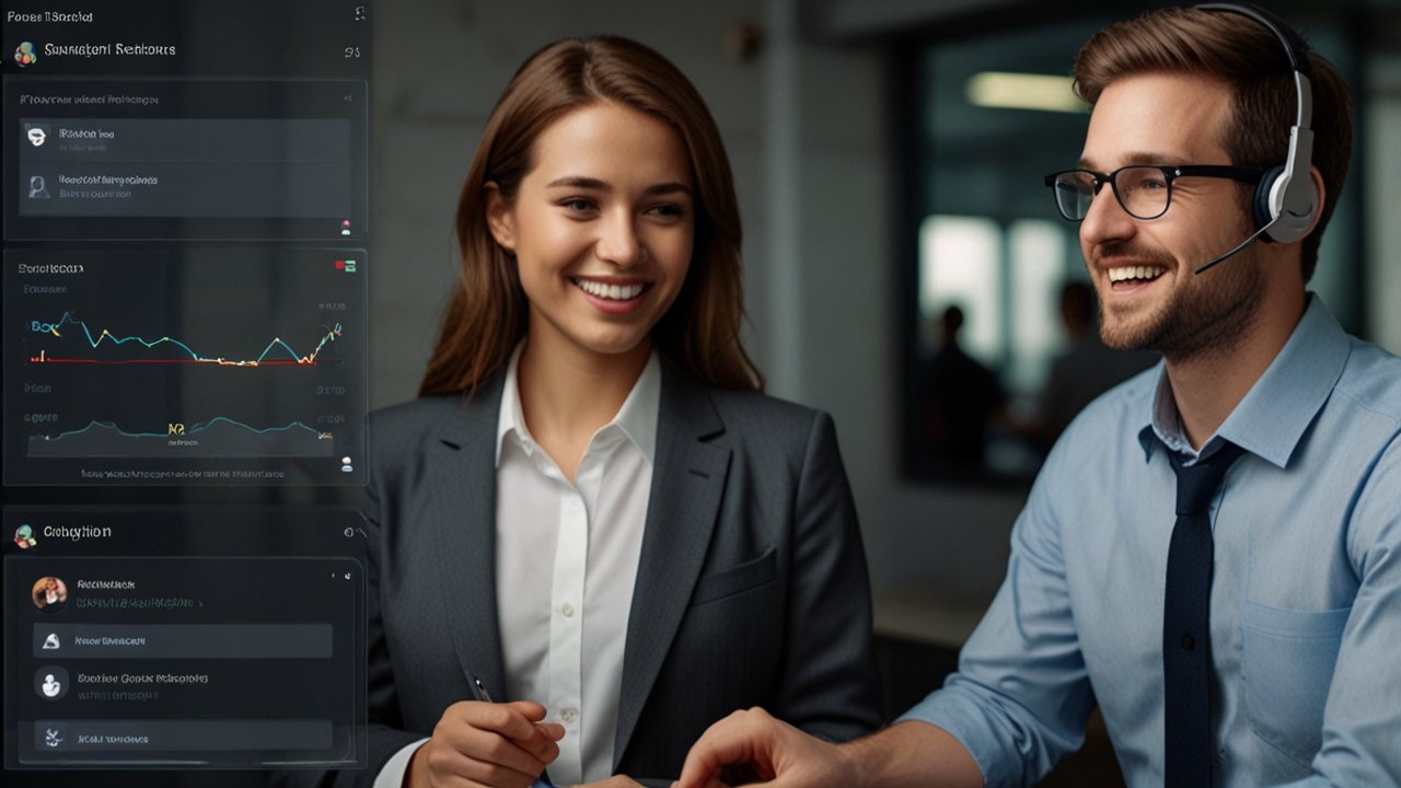Emotion AI system analyzing facial expressions and voice patterns to detect emotional states