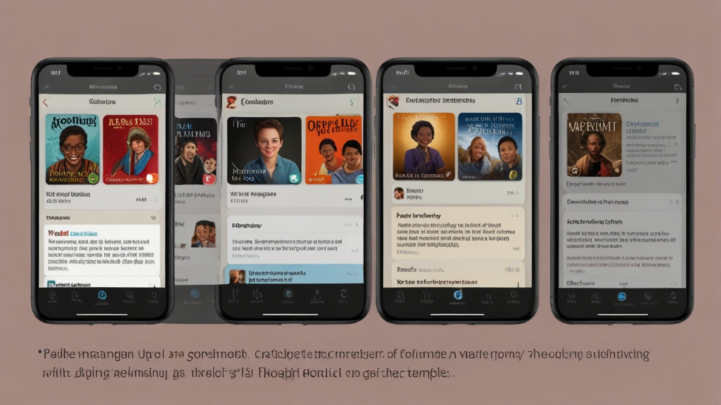 Good Reads interface displaying personalized book recommendations with reading progress tracking and social sharing options