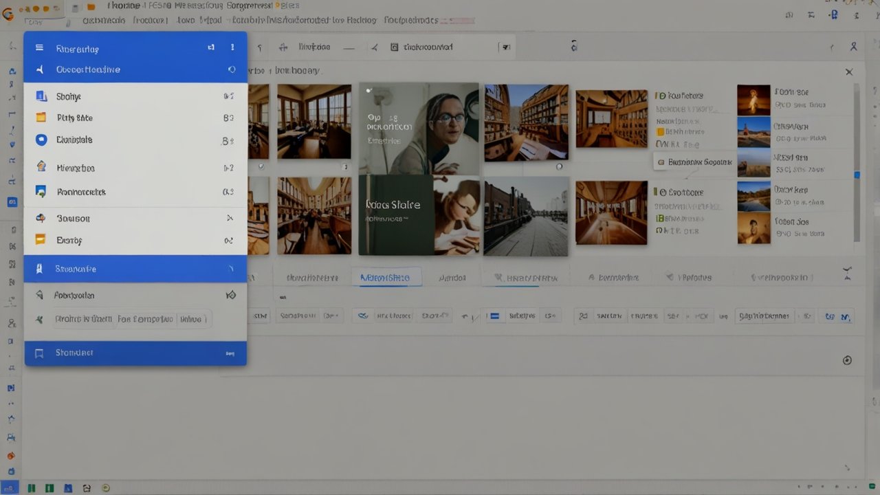 Google Drive interface displaying cloud storage organization with document sharing and collaboration tools