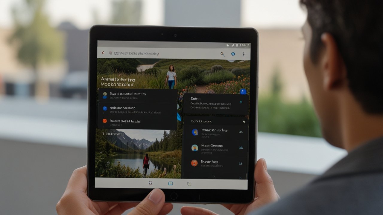Google Gemini interface showing multimodal AI processing with integrated text, image and audio understanding capabilities