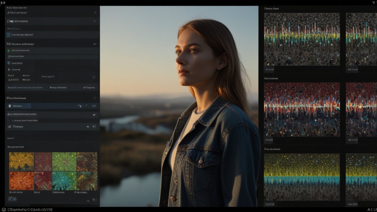 Image Generator creating photorealistic visuals from text descriptions with multiple style variations and editing capabilities