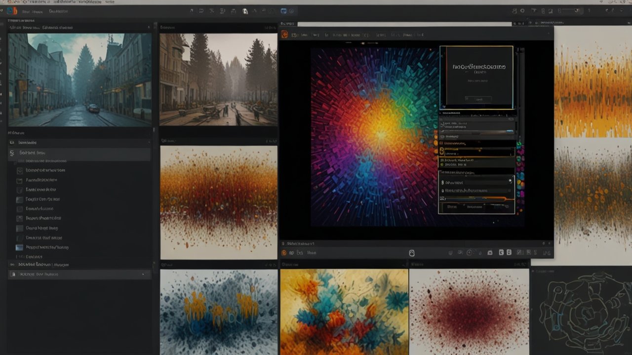Image Generator creating detailed visual content from text descriptions with multiple style options and editing capabilities