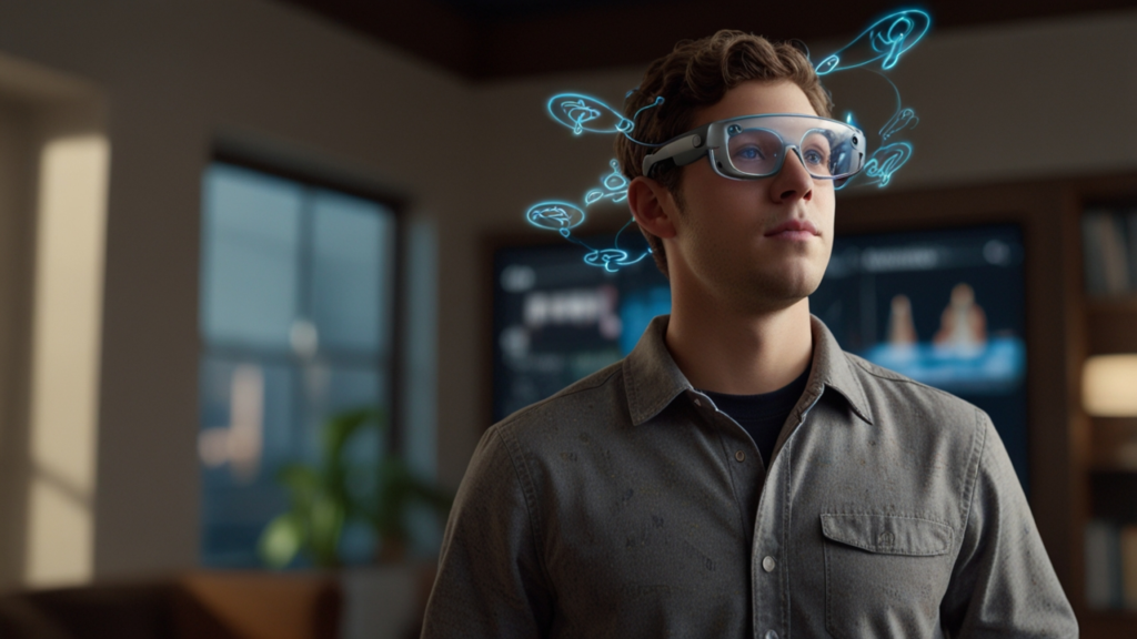 Magic Leap augmented reality headset creating digital content overlays within physical environments for immersive experiences