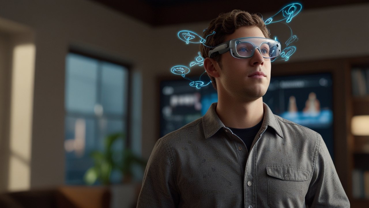 Magic Leap augmented reality headset creating digital content overlays within physical environments for immersive experiences