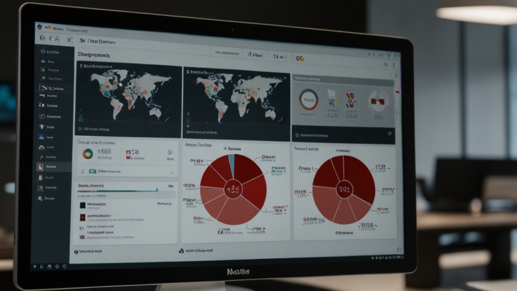 McAfee security software showing advanced threat detection and digital protection interface with real-time monitoring capabilities