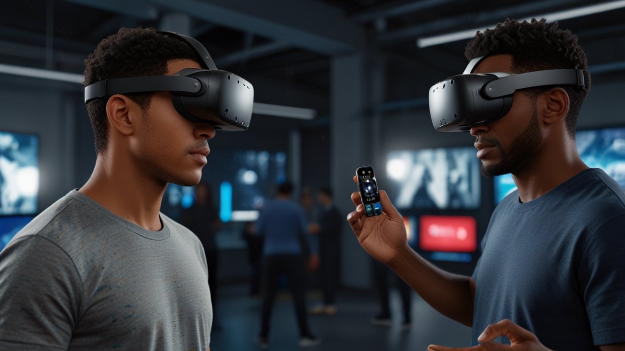 Meta technology ecosystem showing virtual reality hardware and immersive social platform integration across digital environments