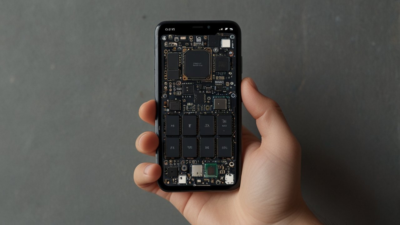 Modular Phone displaying interchangeable components with tool-free removal and installation for easy customization