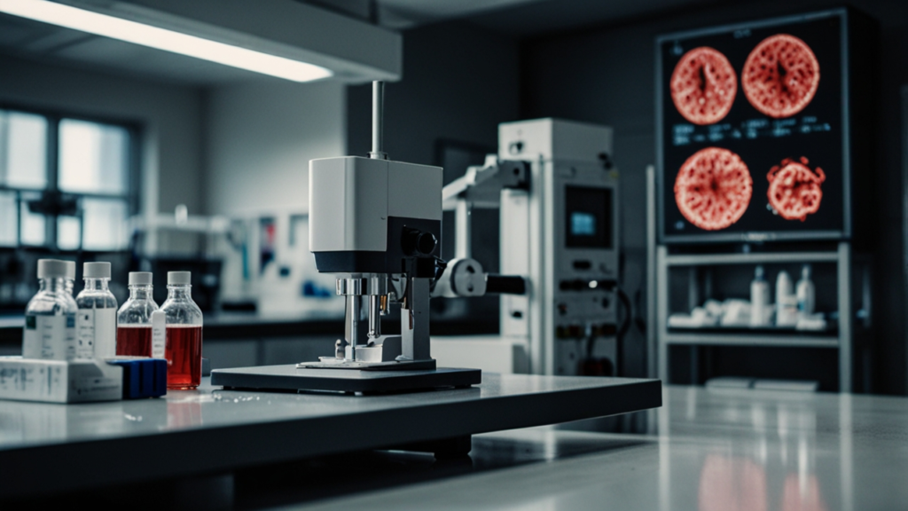 Nanomedicine showing engineered nanoparticles delivering therapeutic compounds directly to disease sites with molecular targeting