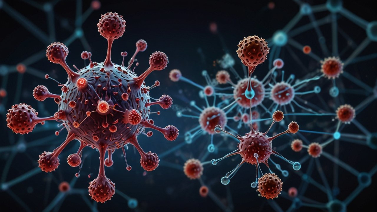 Nanotechnology Medicine visualization showing targeted drug delivery to specific cells