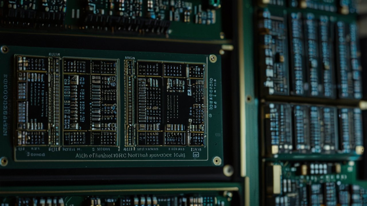 Neuromorphic Processor chip showing brain-inspired neural circuit architecture designed for efficient AI processing