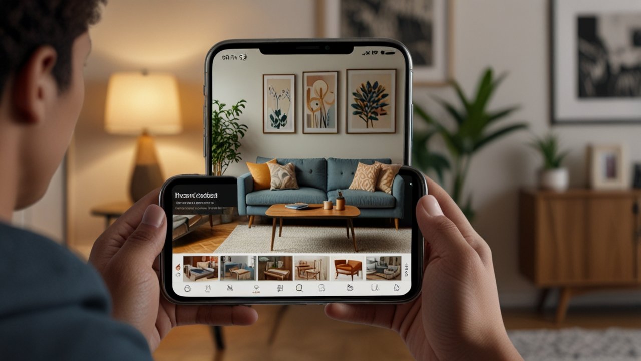 Pinterest interface displaying visual search results with shoppable pins and related content suggestions