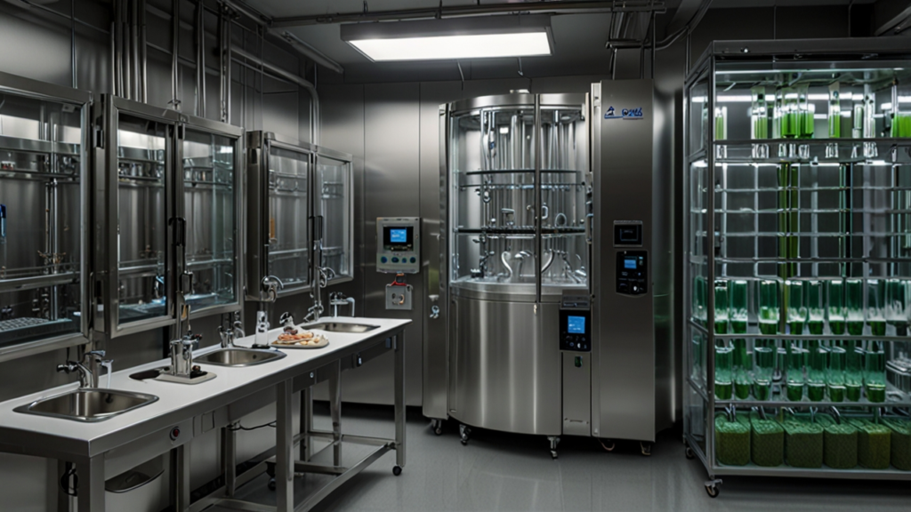 Precision Fermentation facility producing dairy proteins through programmed microorganisms