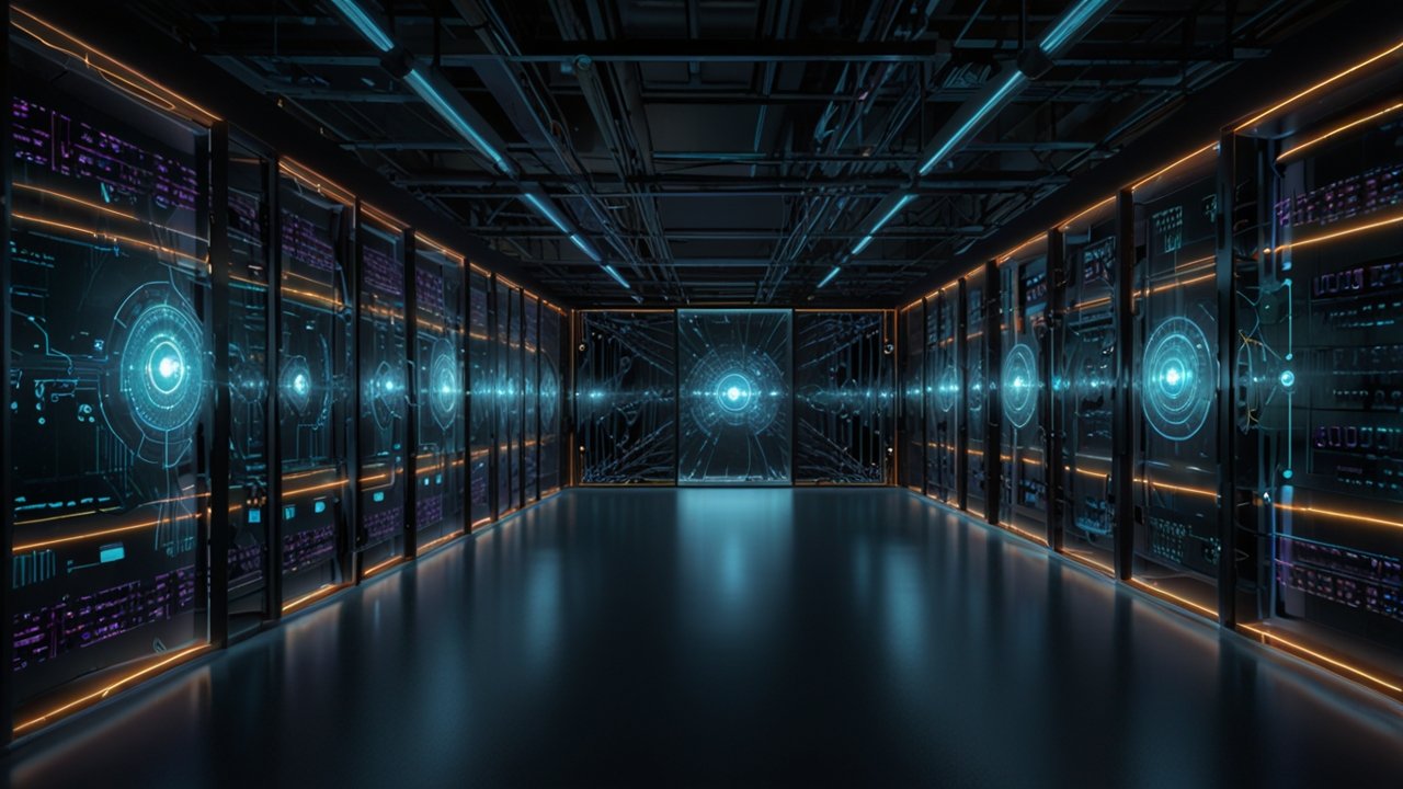 Quantum Blockchain architecture showing entanglement-based security mechanisms across distributed nodes