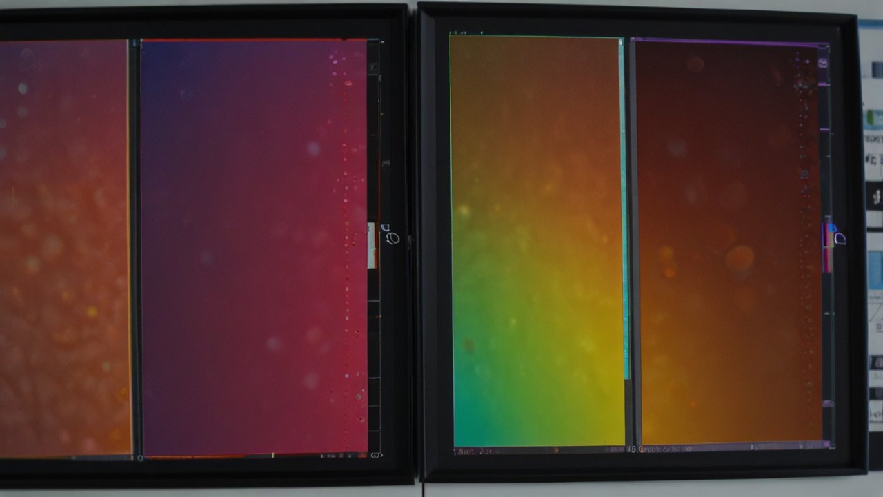 Quantum Dot display showing enhanced color reproduction compared to conventional screen technology
