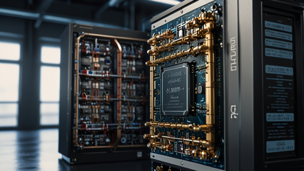 Quantum Processors performing complex calculations through quantum principles including superposition and entanglement enabling computational advantages