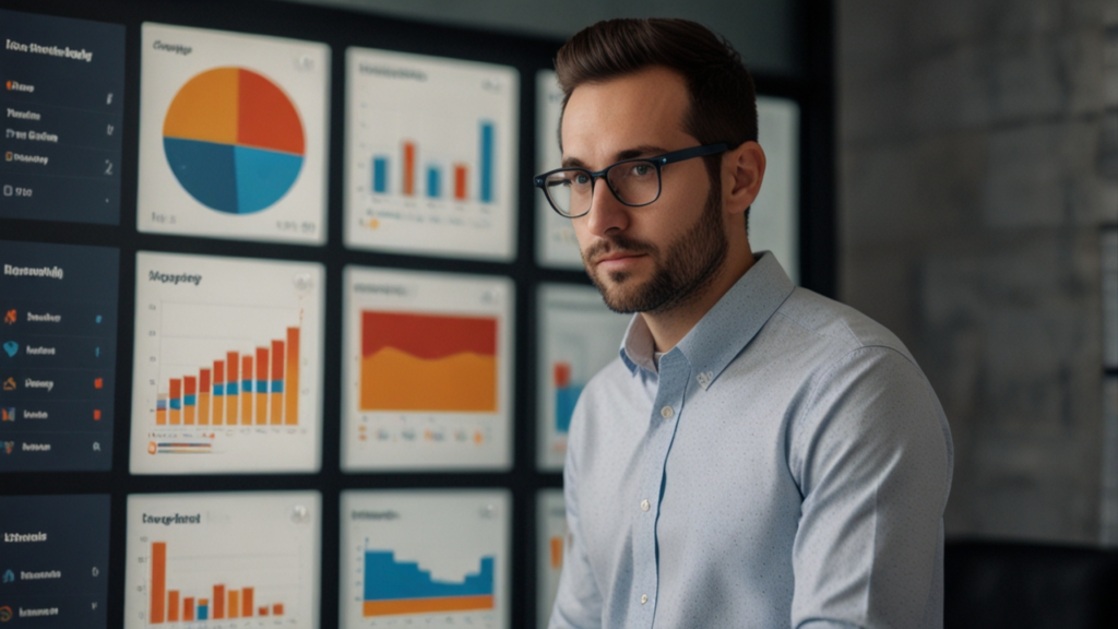 Similarweb displaying comprehensive website analytics with competitor comparison metrics and traffic source breakdowns
