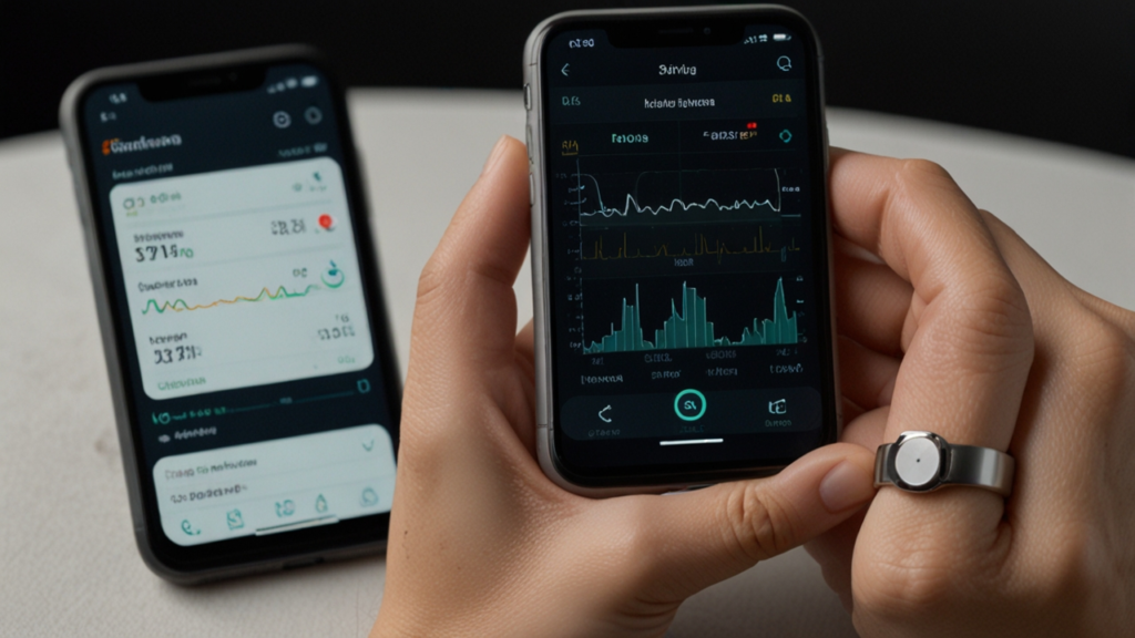Sleep Ring device monitoring overnight patterns with detailed sleep stage tracking and discrete wearable form factor