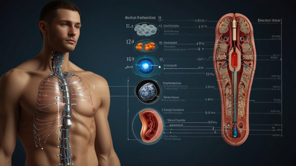 Smart Implant medical microdevice shown alongside size comparison with common objects