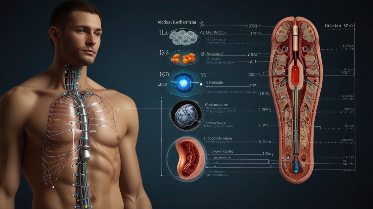 Smart Implant medical microdevice shown alongside size comparison with common objects