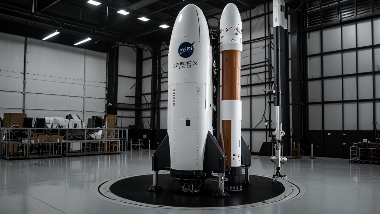 SpaceX rocket launch showing reusable aerospace technology with advanced engineering and cost-effective space access