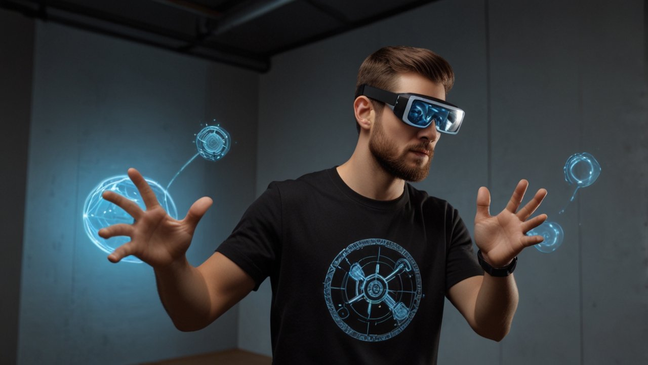 Spatial Computing system processing three-dimensional data to create interactive digital objects within physical space