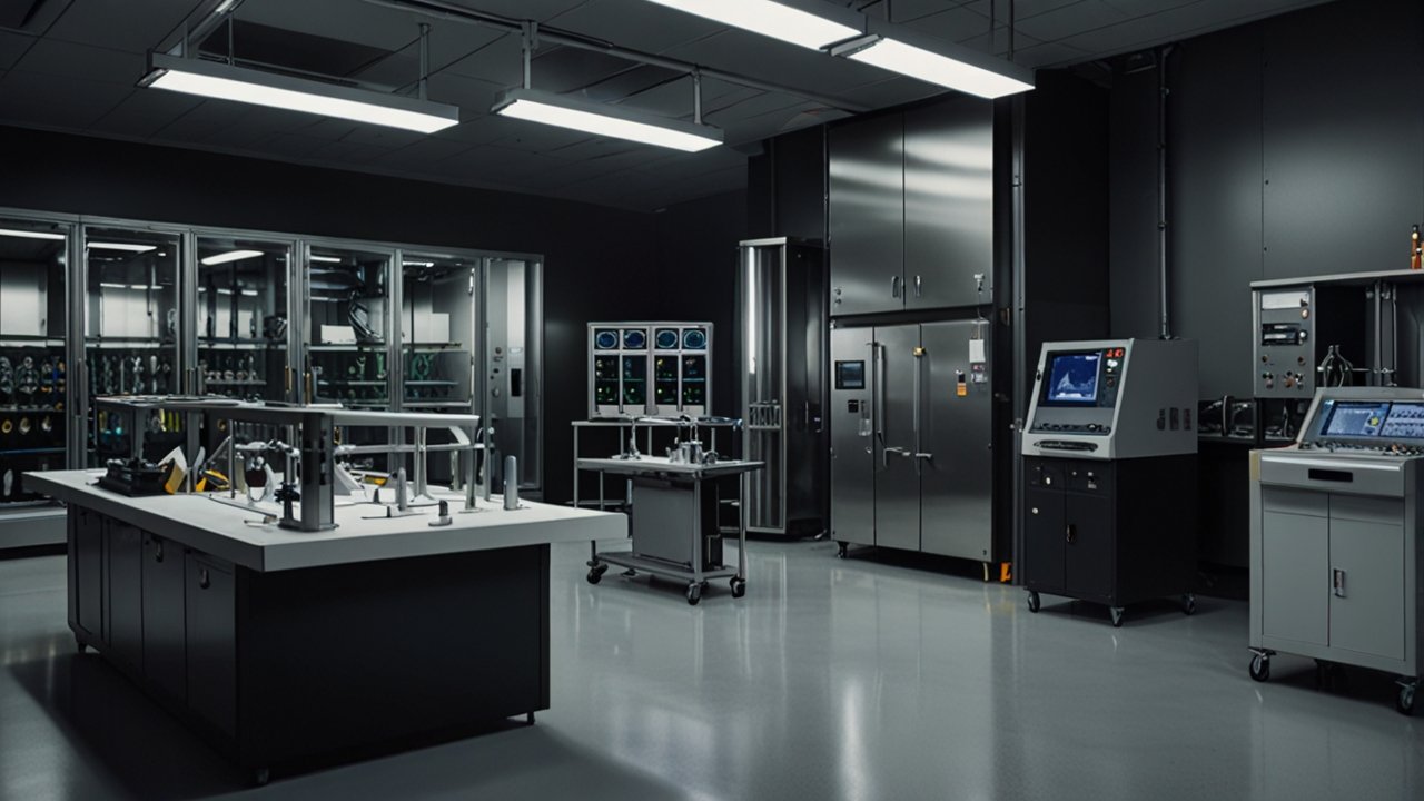 Synthetic Diamond production chamber creating gemstones atom by atom under controlled conditions