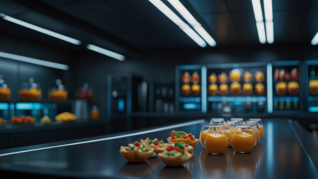 Synthetic Food visualization in futuristic context
