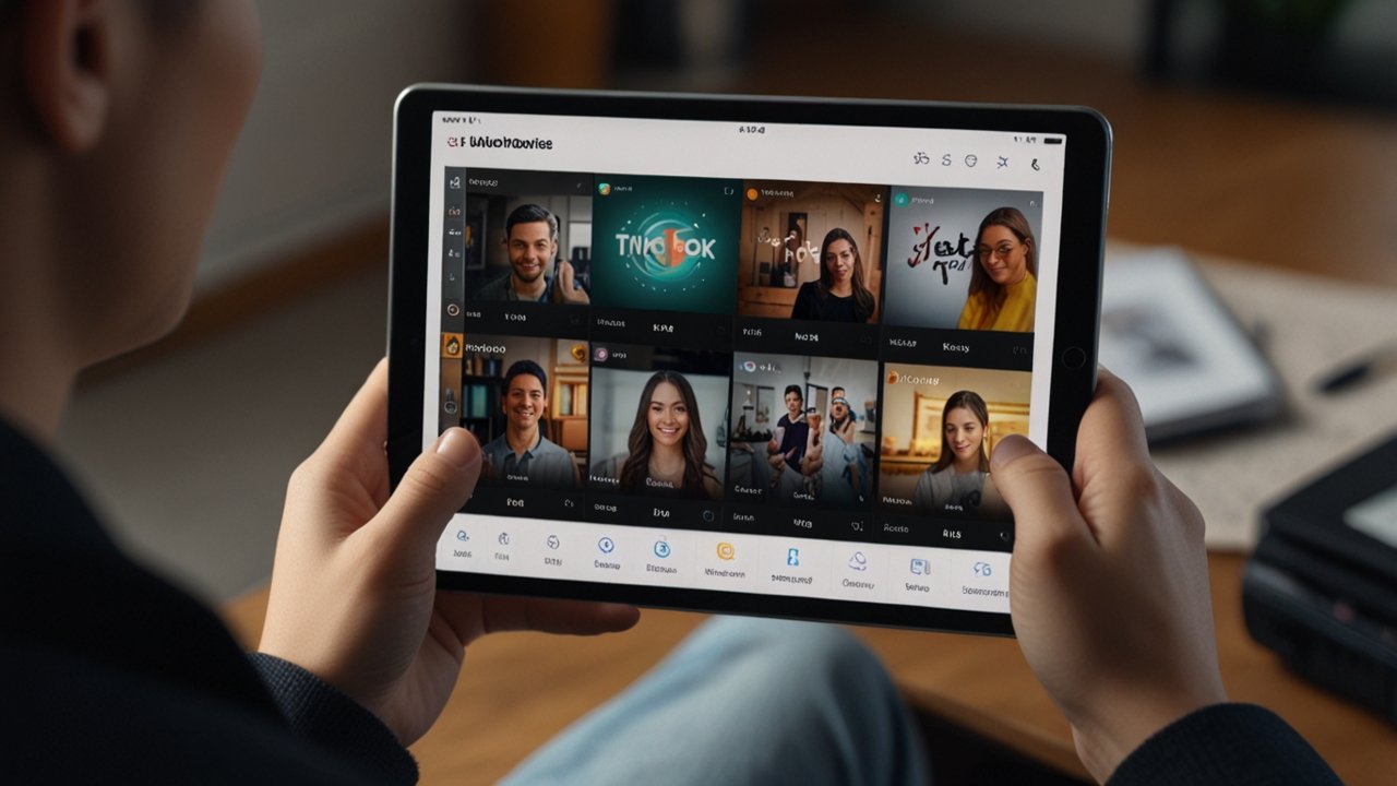 TikTok displaying personalized short video content with sophisticated recommendation algorithm and creative editing tools