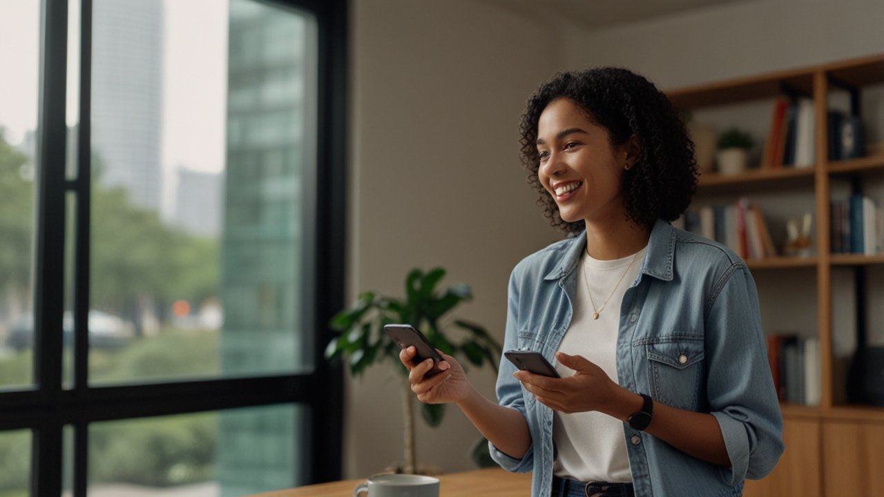 Voice Assistant AI responding to spoken instructions through sophisticated speech recognition with natural language understanding