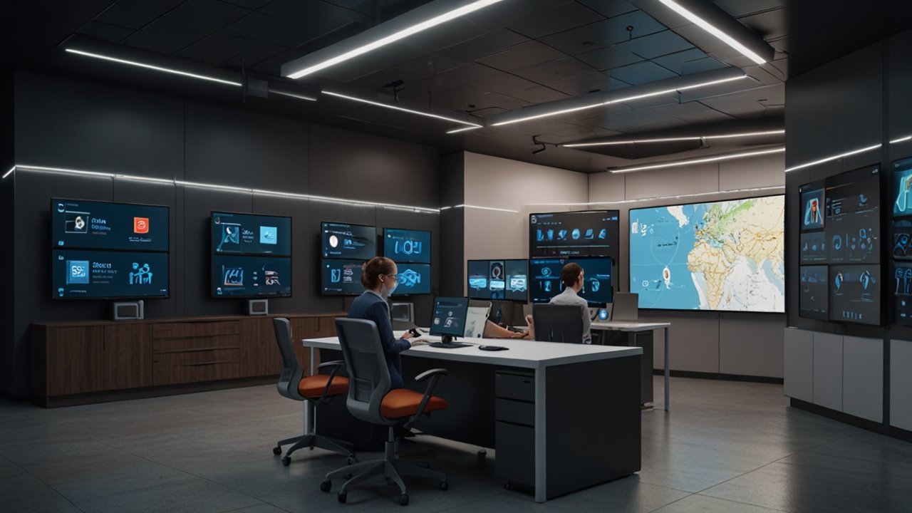 AI assistant interface showing virtual helper and digital assistant capabilities