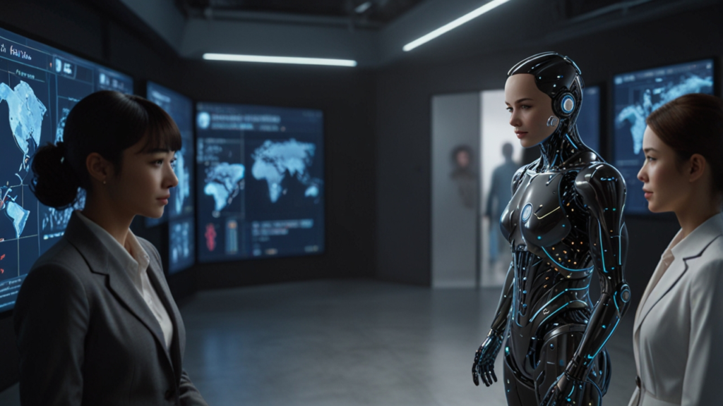 AI girlfriends interface showing virtual companions and artificial relationship capabilities