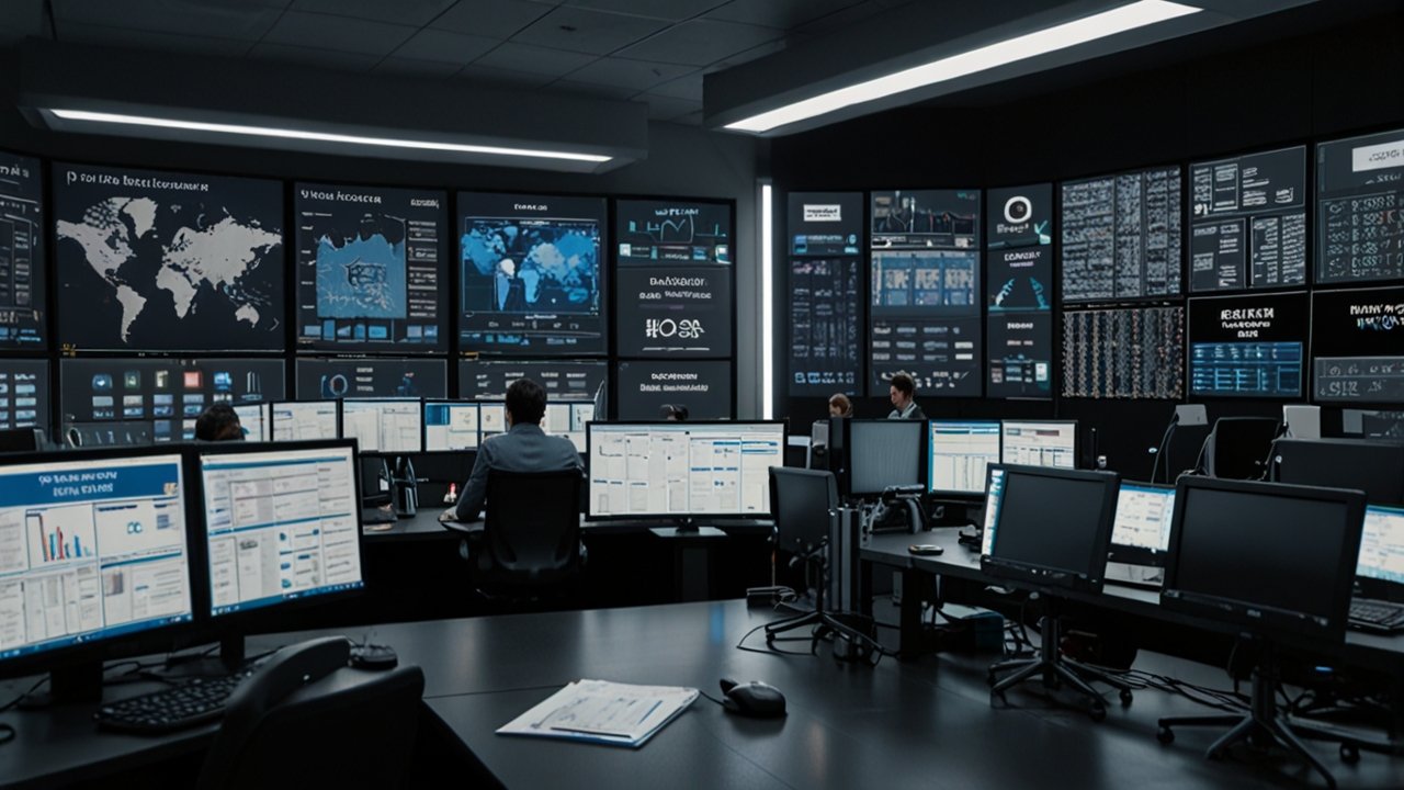 AI news analysis interface showing automated journalism and news intelligence systems